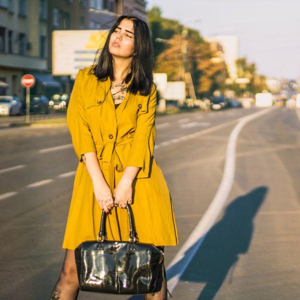 Faux Fur Trimmed Coat